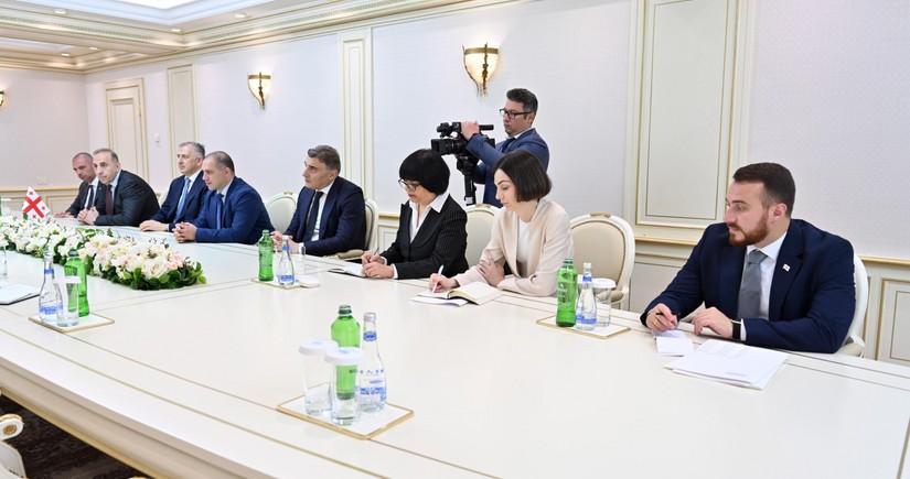 Sahiba Gafarova meets with delegation of Georgian parliament