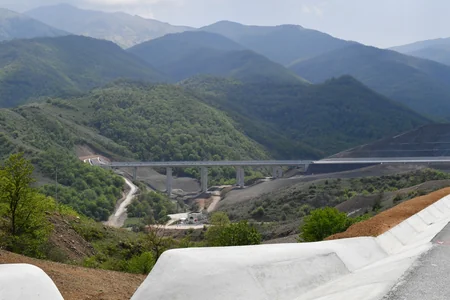 Azerbaijan's President, First Lady view progress of work at 66th-81st kilometer section of Ahmadbayli-Fuzuli-Shusha highway