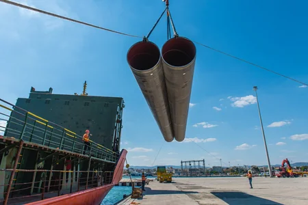 14,000 TAP line pipes reached Greece and Albania