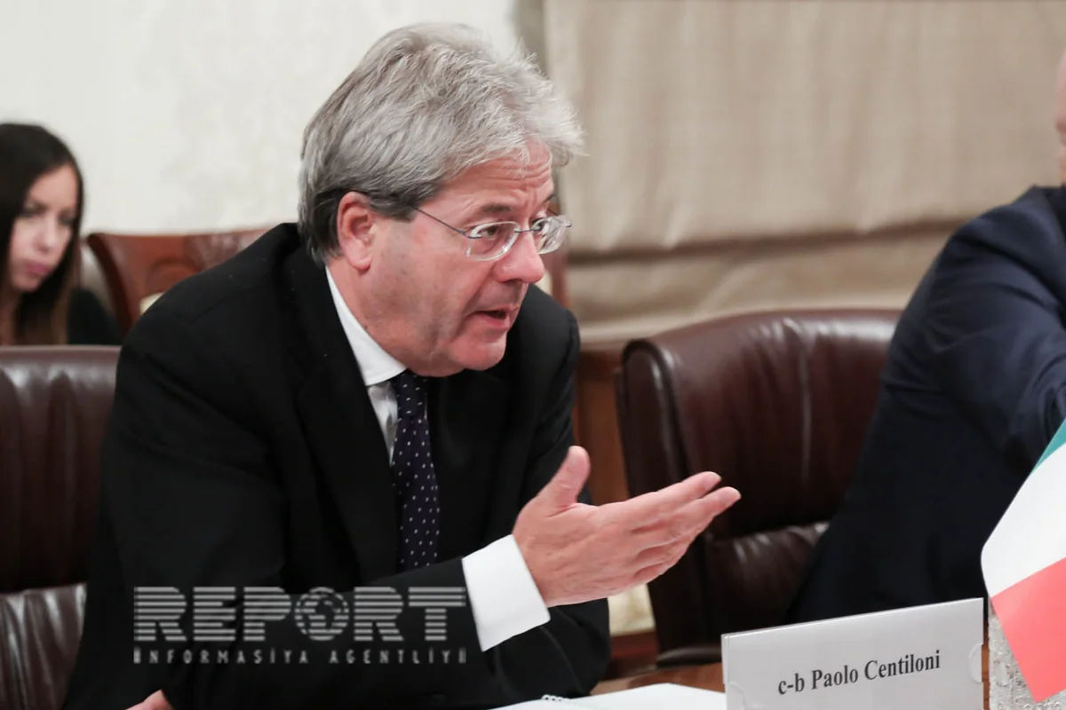 Paolo Centiloni: İtaliya Dağlıq Qarabağ münaqişəsinin həlli üçün əlindən gələni edəcək