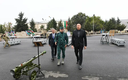 Prezident Cəbrayılda DSX-nin yeni hərbi hissə kompleksinin açılışında iştirak edib