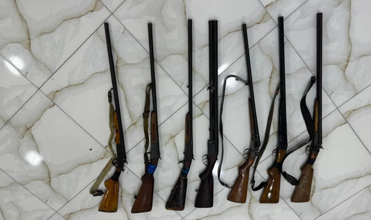 Biləsuvar sakinlərindən qanunsuz saxlanılan odlu silahlar götürülüb