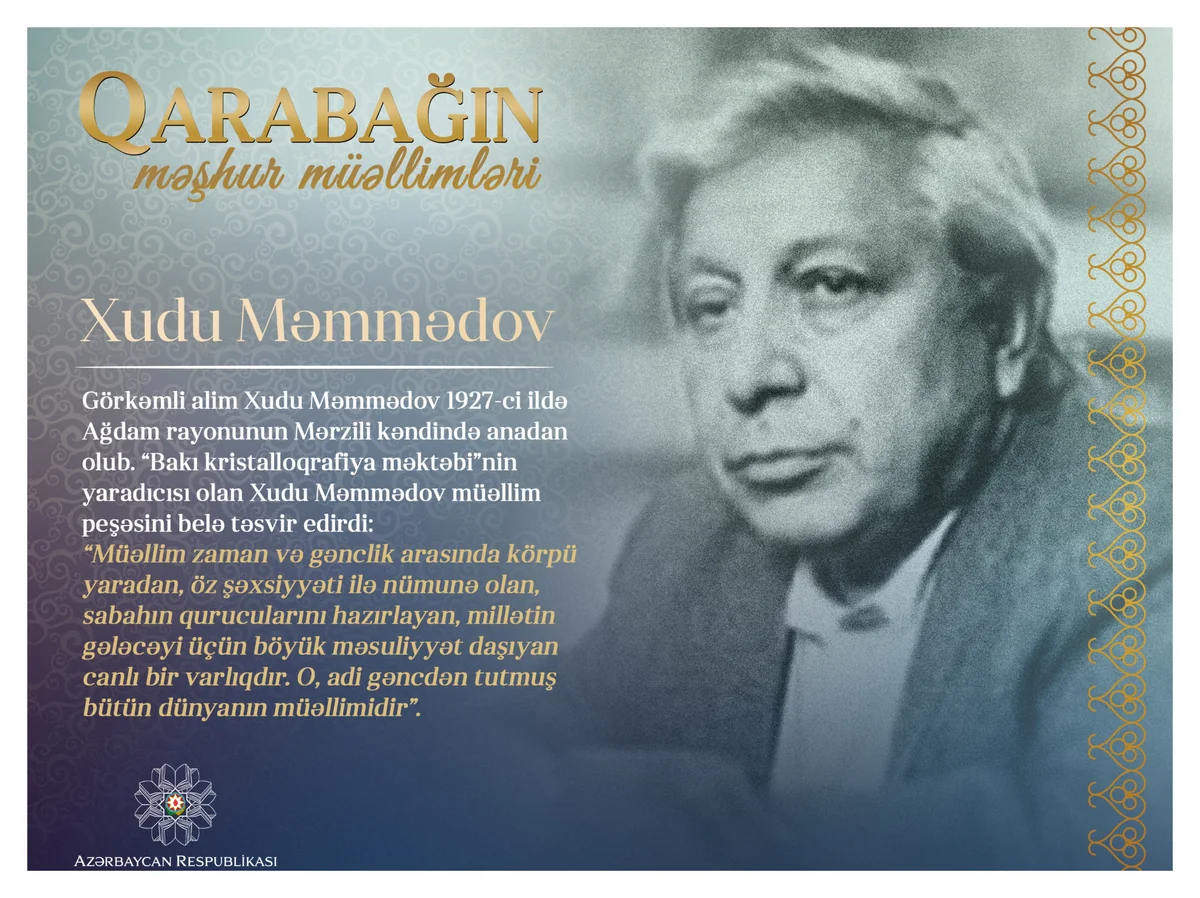 Qarabağın məşhur müəllimləri – Xudu Məmmədov