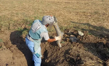 Ağdam və Tərtərdə partlamış hərbi sursatların qalıqları aşkarlanıb