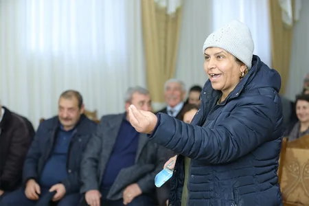 Deputatlığa namizəd Rauf Nağıyev seçicilərlə görüşüb