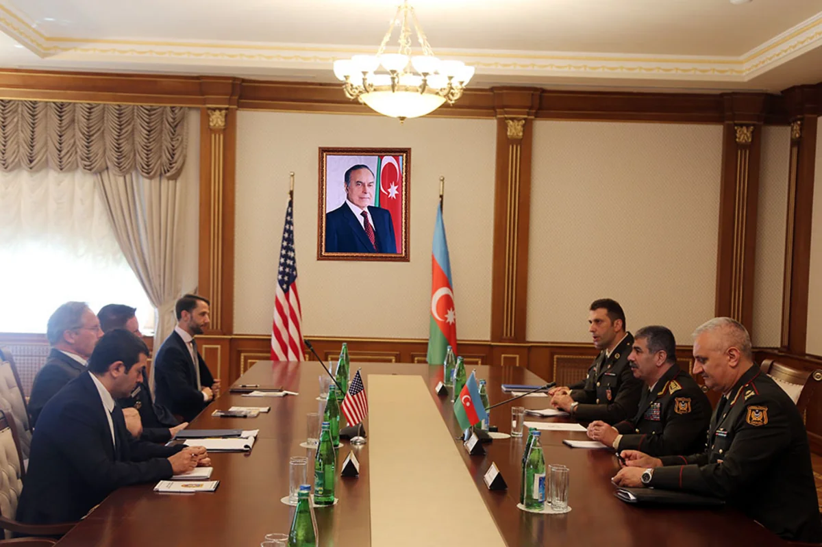 US new military attaché was presented to Azerbaijani Defense Minister