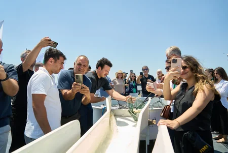 5000 endemic sturgeon fish released into the Caspian Sea as part of Azerbaijan Fish Farm and AZANS cooperation – PHOTO