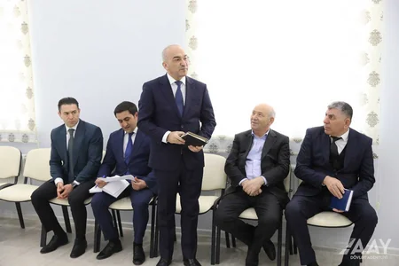 Saleh Məmmədov Naftalan, Goranboy və Xocalı sakinlərini qəbul edib