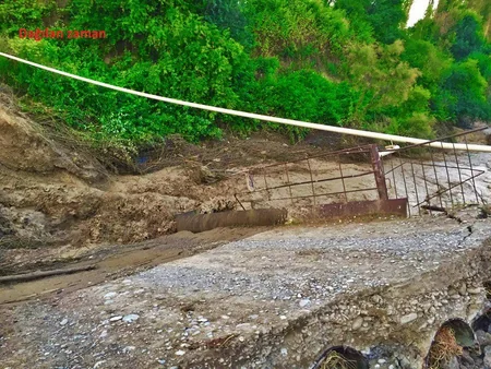 ​Göyçayda sel sularının dağıtdığı körpü bərpa edilib