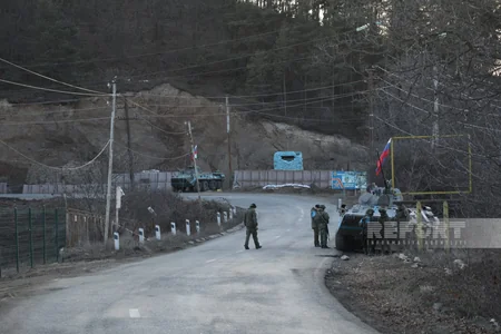 Protesters standing their ground although Khankandi-Lachin road is open