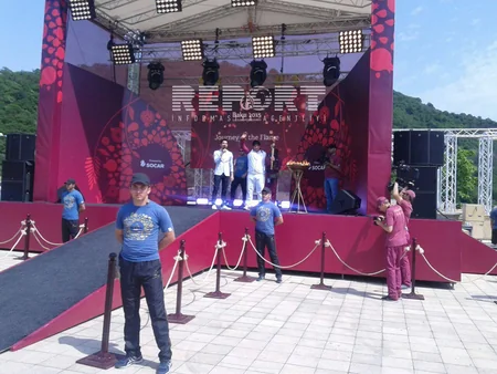 ​İlk Avropa Oyunlarının məşəli Balakən rayonuna gətirilib - FOTO
