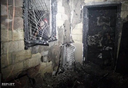 Bakıda 3 yaşayış evində yanğın olub - FOTO - VİDEO