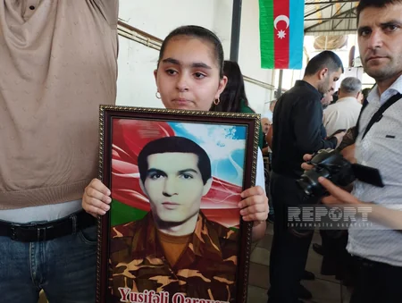 Abşeronda Xocalı şəhidi Usubəli Qarayevlə vida mərasimi keçirilib