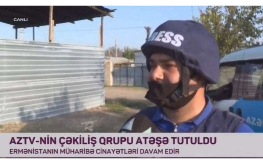 AzTV-nin əməkdaşı cəbhə bölgəsində yaralandı