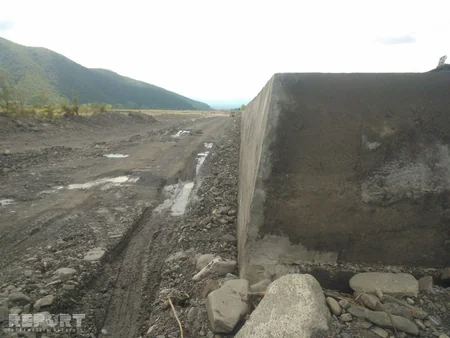 Qaxda çayların daşması və sel təhlükəsi yaranıb - FOTO - VİDEOREPORTAJ