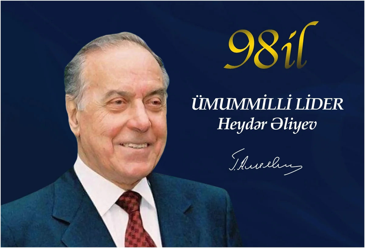 DTX Heydər Əliyevin anadan olmasının 98-ci ildönümü ilə bağlı paylaşım edib