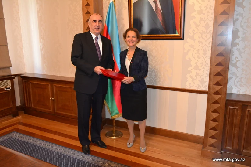 Elmar Məmmədyarov Fransanın yeni səfirinin etimadnaməsini qəbul edib