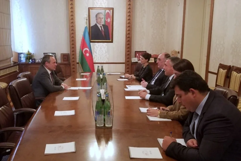 XİN rəhbəri Latviyanın Azərbaycandakı səfirini fəaliyyətinin başa çatması münasibətilə qəbul edib