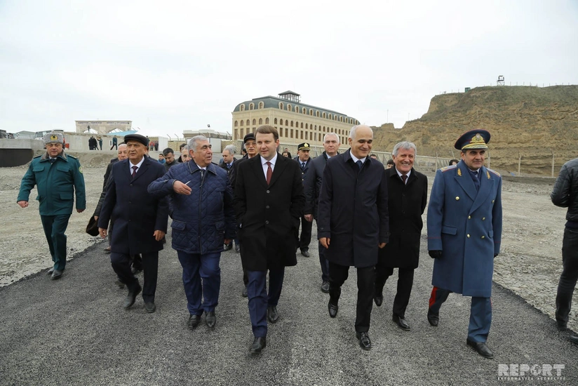 Samur çayının üzərində yeni körpünün tikintisinə baxış keçirilib