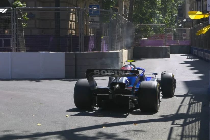 Формула-1: Латифи не сможет продолжить заезд из-за технических проблем с болидом