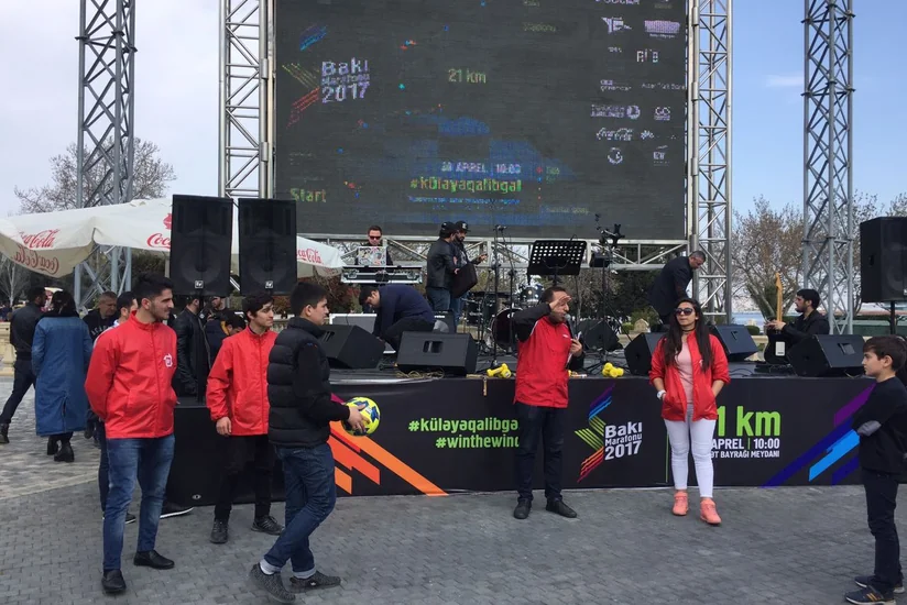 Bakı Marafonu 2017yə hazırlıq məqsədi ilə əyləncə və məşq günü tədbiri keçirilib