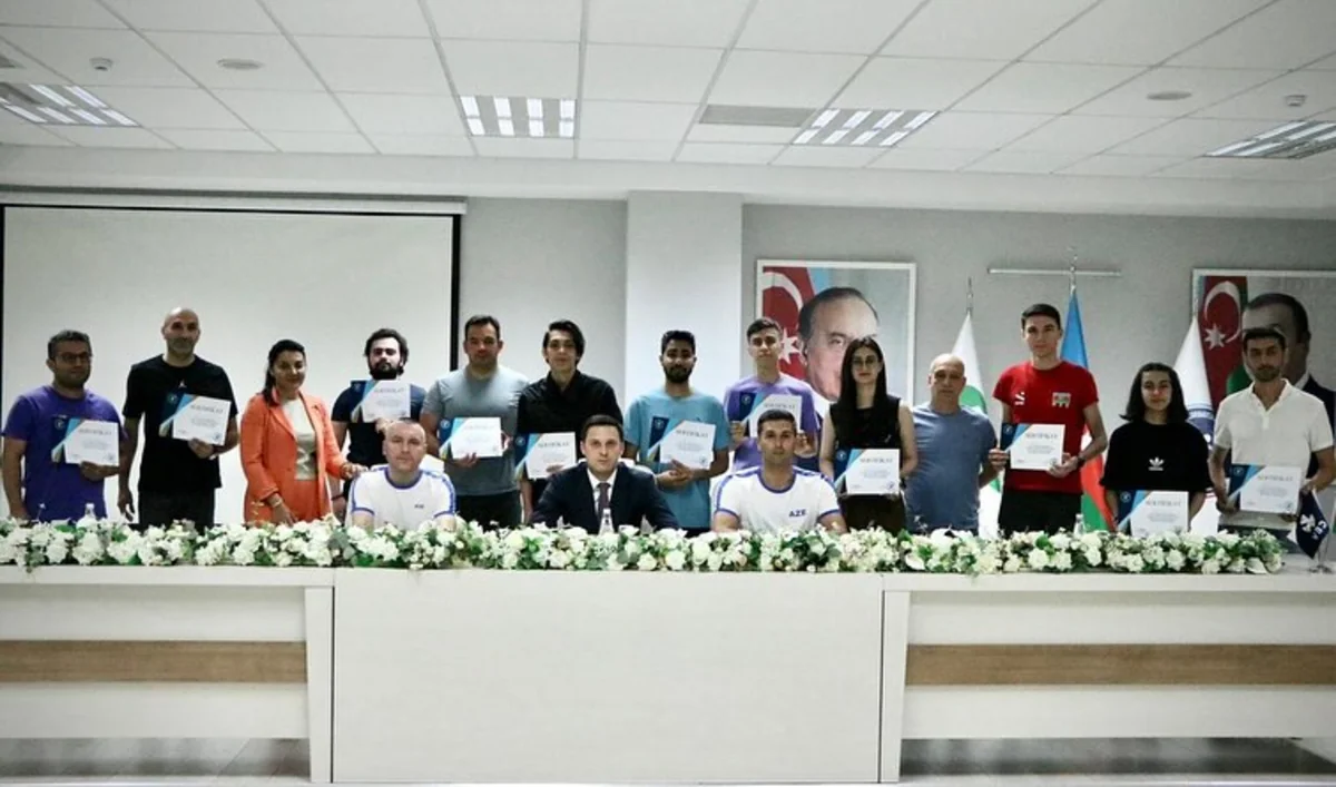 Voleybol statistləri üçün sertifikatlar təqdim olunub