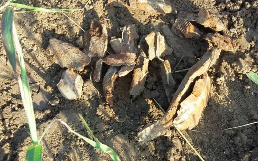 ​Ağdam və Tərtərdə partlamış raket qalıqları aşkarlanıb
