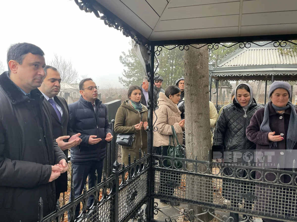 Gürcüstanda 20 Yanvar şəhidinin məzarı ziyarət olunub