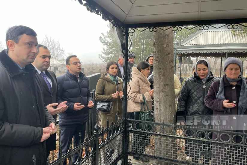 Gürcüstanda 20 Yanvar şəhidinin məzarı ziyarət olunub