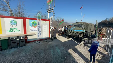Total of 55 vehicles belonging to peacekeepers pass freely through Khankandi-Lachin road - VIDEO