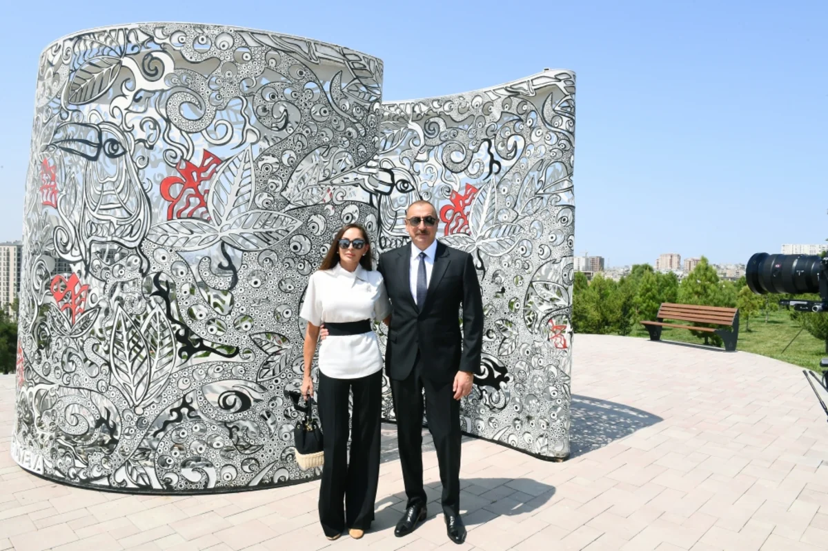 President, First Lady attend opening of new park in Baku
