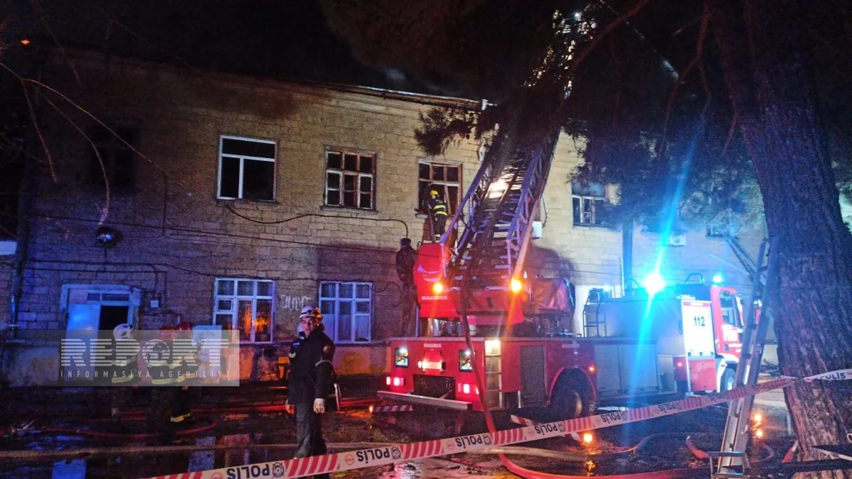 Sumqayıtda yataqxanada yanğın söndürülüb - YENİLƏNİB-6