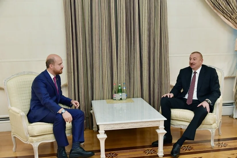 Prezident İlham Əliyev Bilal Ərdoğanı qəbul edib