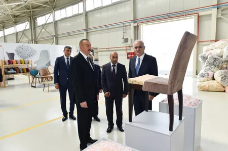 Prezident İlham Əliyev Balaxanı Sənaye Parkının açılışında iştirak edib