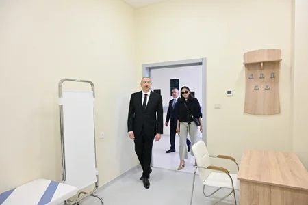 Президент и первая леди приняли участие в открытии Шушинского лечебно-оздоровительного центра