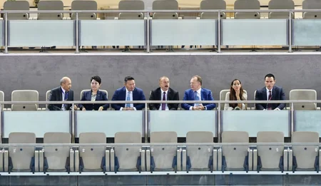 Prezident İlham Əliyev cüdo üzrə dünya çempionatında final görüşünə baxıb - YENİLƏNİB