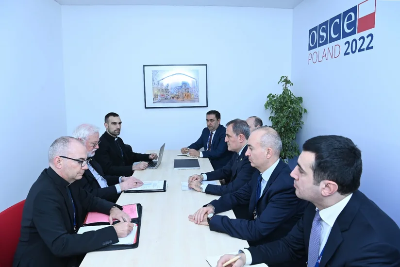 Azerbaijani FM informs top diplomat of Holy See about Armenia's mine terror