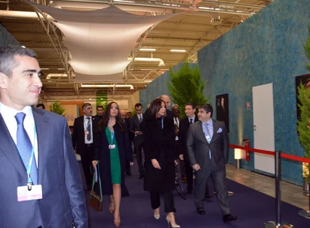 Mehriban Aliyeva and Leyla Aliyeva attend COP21 Climate Change Conference in Paris