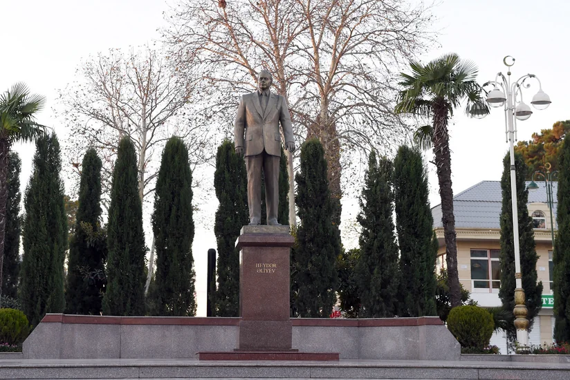 President Ilham Aliyev arrived in Tartar district for visit
