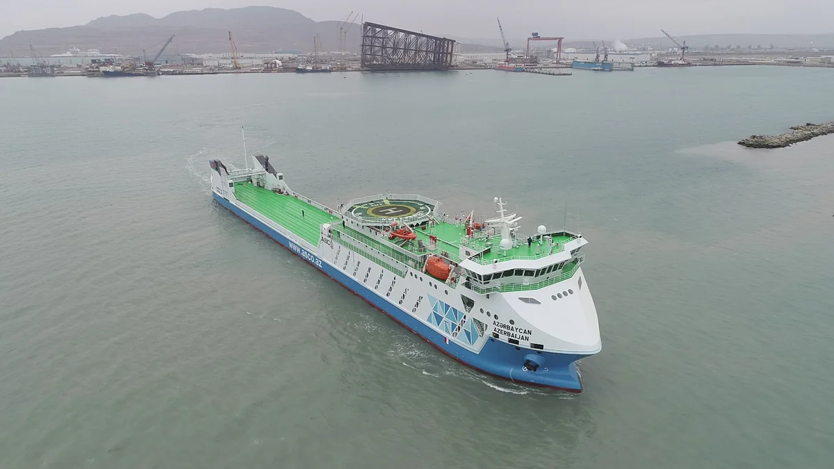 Первый в Азербайджане паром типа Ro-Pax
