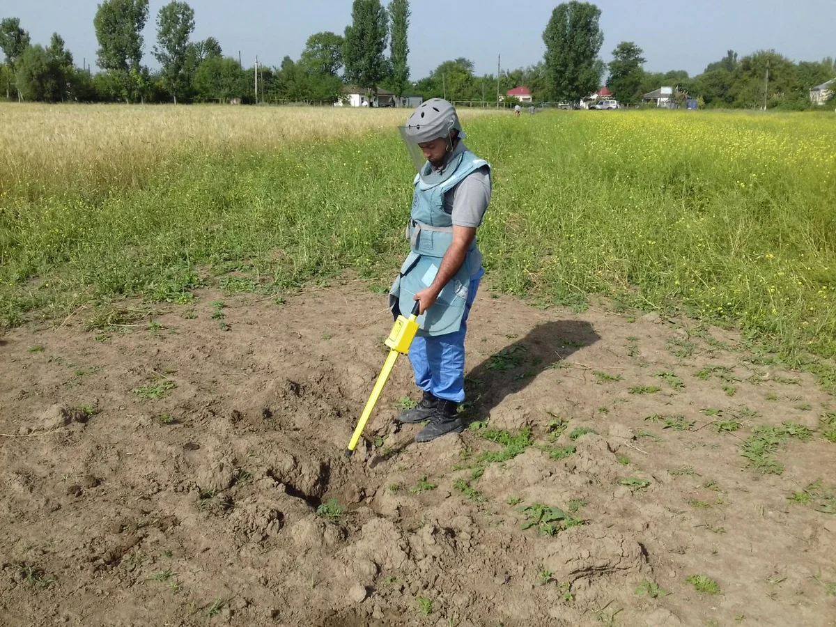 ​Tərtərdə 4 ədəd qrad raketinin hissəsi aşkar edilib