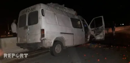 Qubadan Bakıya yük gətirən avtomobil qəzaya uğrayıb - VİDEO - YENİLƏNİB