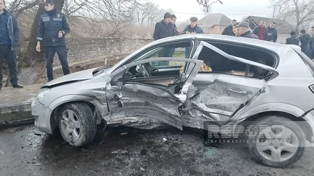 Oğuzda avtomobillər toqquşub, iki ailənin üzvləri xəsarət alıblar - ADLAR