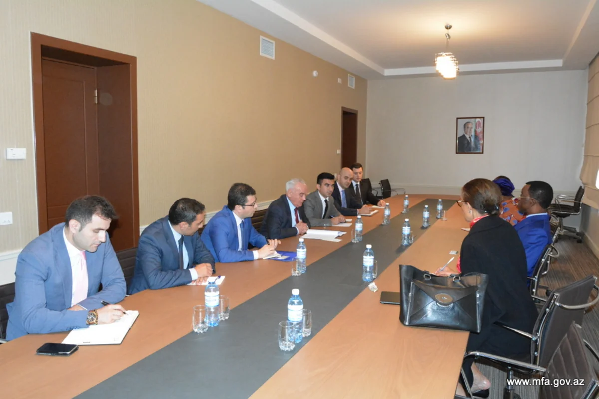 Azərbaycan XİN başçısının müavini Pan-Afrika Parlamentinin prezidenti ilə görüşüb