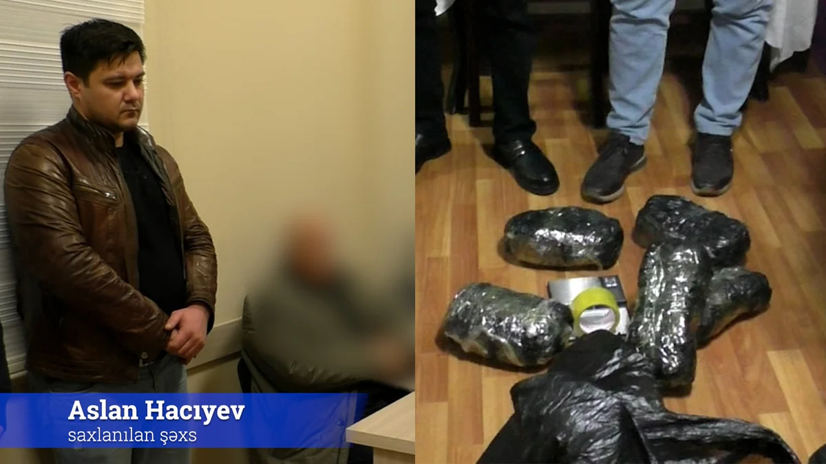 Abşeronda narkokuryer saxlanılıb, 3 kq marixuana götürülüb