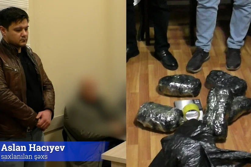 Abşeronda narkokuryer saxlanılıb, 3 kq marixuana götürülüb