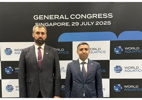 Azərbaycan Üzgüçülük Federasiyasının rəsmiləri Sinqapurda konqresdə iştirak ediblər