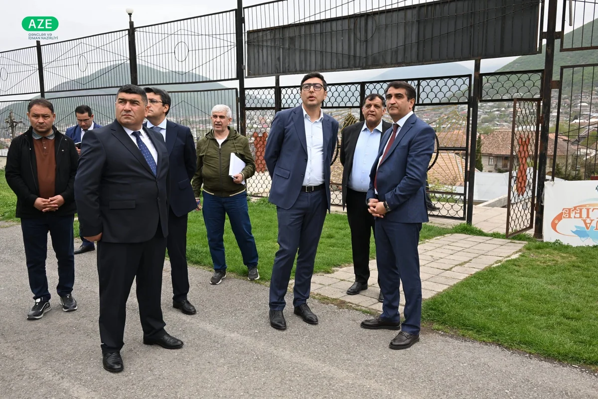 Nazir III MDB Oyunları ilə bağlı Yevlax Olimpiya İdman Kompleksinə baxış keçirib