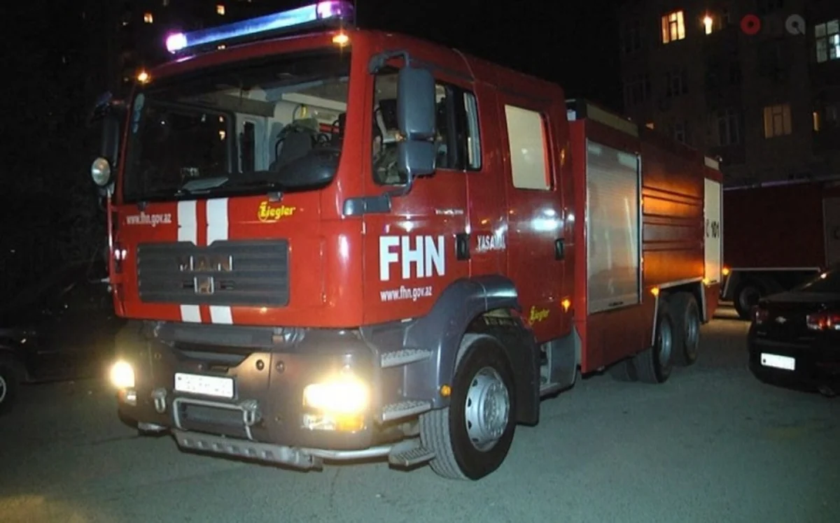 Yasamalda baş verən yanğın söndürülüb - VİDEO