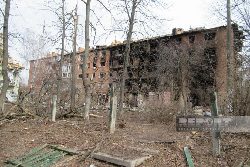Ukrainian settlements destroyed by Iranian drones